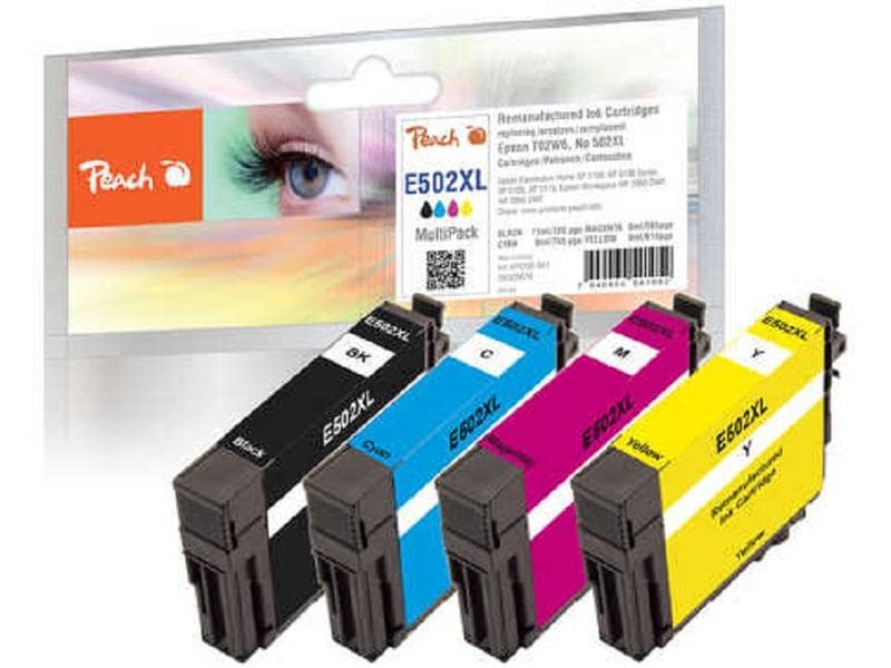 Peach Encre Epson No 502XL (T02W6) 1x BK, C, M, Y