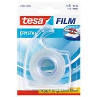 tesa Dérouleur manuel crystal 19 mm x 33 m, Transparent