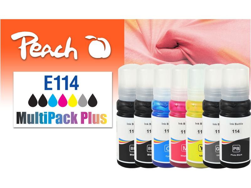 Peach Encre Epson CISS 114 MultiPack C/M/Y/G/FBK/2x BK