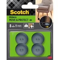 3M Echelle de pied de chaise Move & Protect, Ø 19 mm, Gris