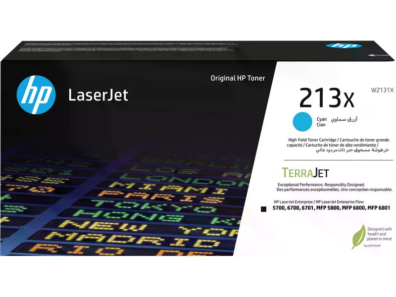 HP Toner 213X (W2131X) Cyan