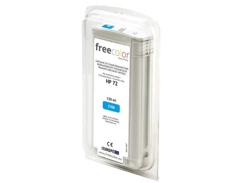 Freecolor Encre HP 72 Cyan