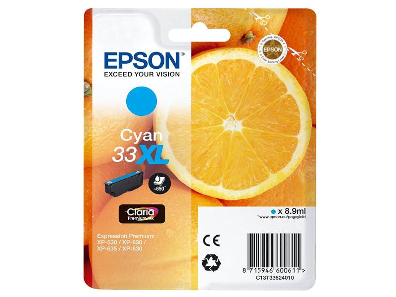 Epson Encre 33XL / T33624012 Cyan