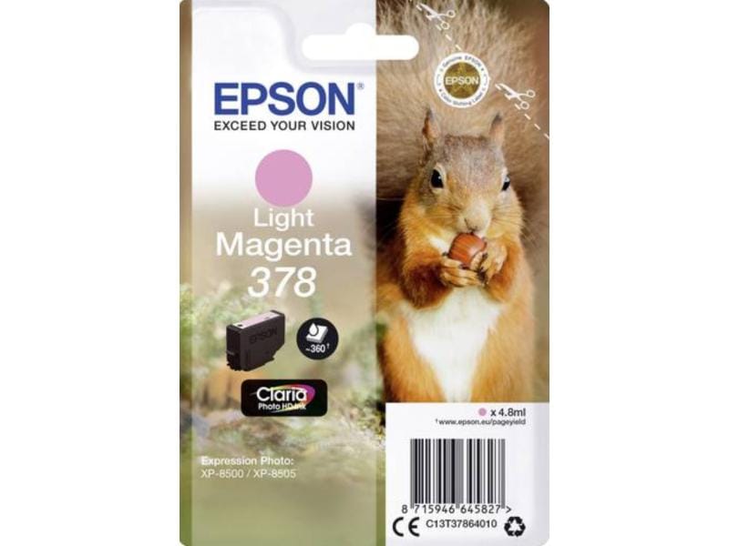 Epson Encre 378 / C13T37864010 Light Magenta