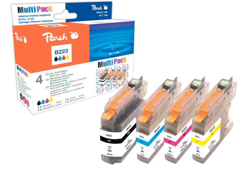 Peach Kits d'encre Brother LC-223 Multipack