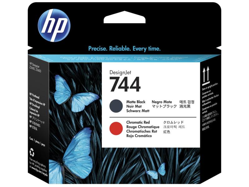 HP Tête d'impression Nr. 744 (F9J88A) Chromatic Red/Matte Black