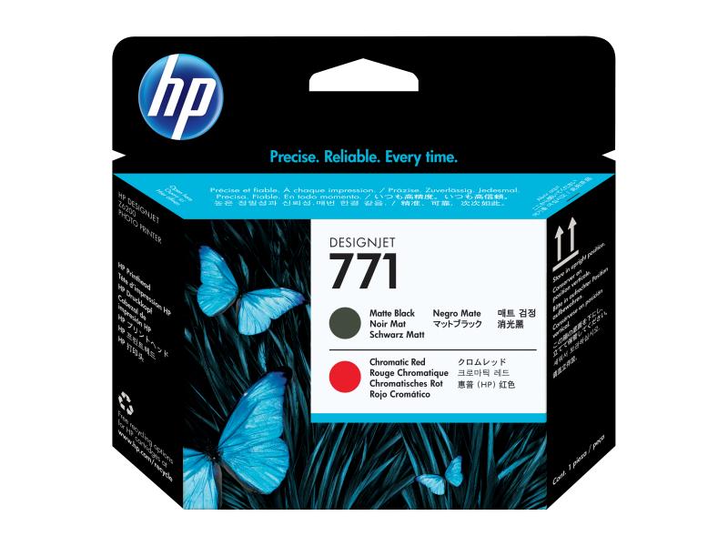 HP Tête d'impression Nr. 771 (CE017A) Chromatic Red/Matte Black