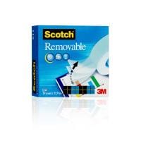 Scotch Ruban adhésif Magic  Détachable, 19 mm x 33 m