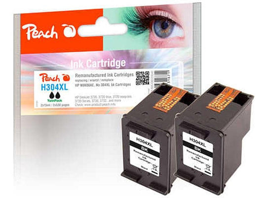 Peach Encre HP No. 304XL (N9K08AE) 2x Black