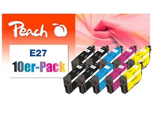 Peach Encre Epson n° 27 4x BK, 2x chaque C,M,Y