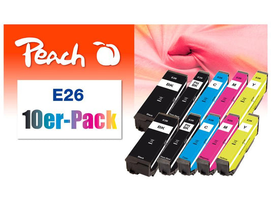 Peach Encre Epson n°26 2x chaque BK, PHBK, C, M, Y
