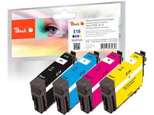 Peach Encre Epson n° 16 (T1626) BK, C, M, Y