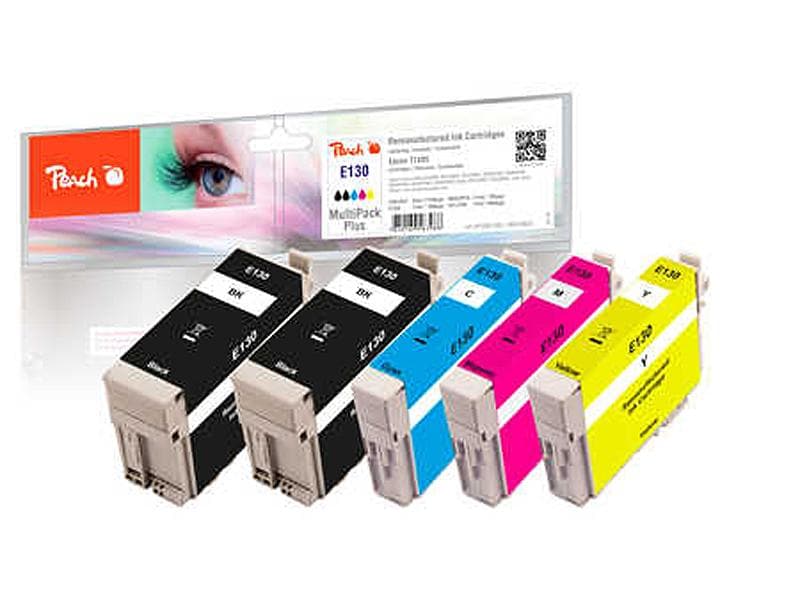 Peach Encre Epson T1305 2x BK, 1x chaque C,M,Y