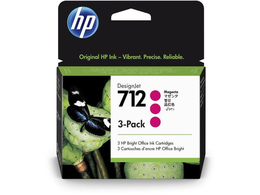 HP Encre Nr. 712 (3ED78A) Magenta (paquet de 3)
