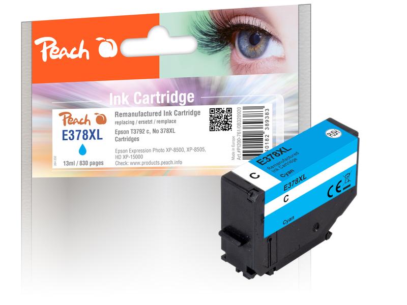 Peach Encre Epson T3792, No 378XL Cyan