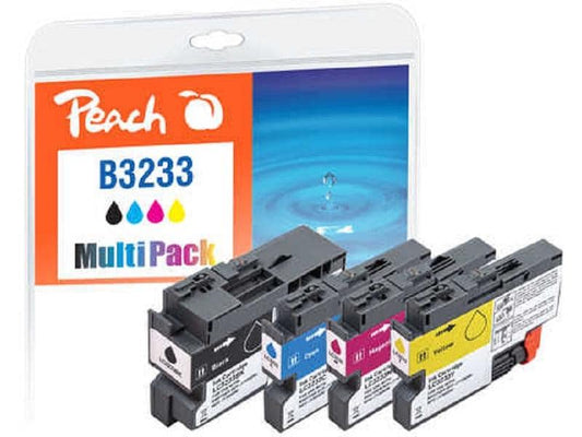 Peach Encre Brother LC-3233 BK, C, M, Y