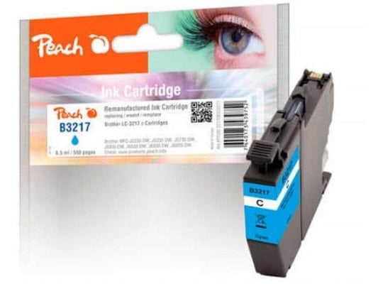 Peach Encre Brother LC-3217 Cyan