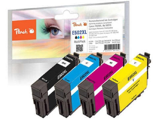 Peach Encre Epson No 502XL (T02W6) 1x BK, C, M, Y