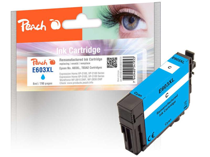 Peach Encre Epson No 603XL (T03A2) Cyan