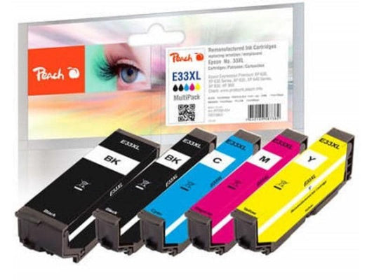 Peach Encre Epson No. 33XL BK, PBK, C, M, Y