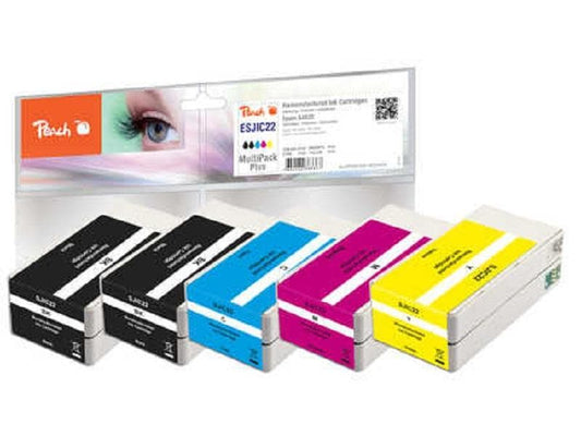 Peach Encre Epson SJIC22 2x BK, 1x C, M, Y