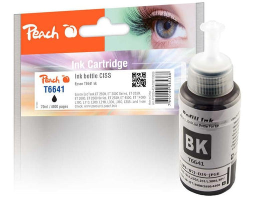 Peach Encre Epson T6641 noir