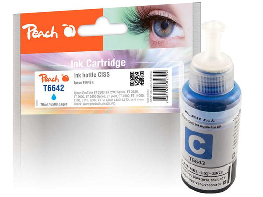 Peach Encre Epson T6642 Cyan