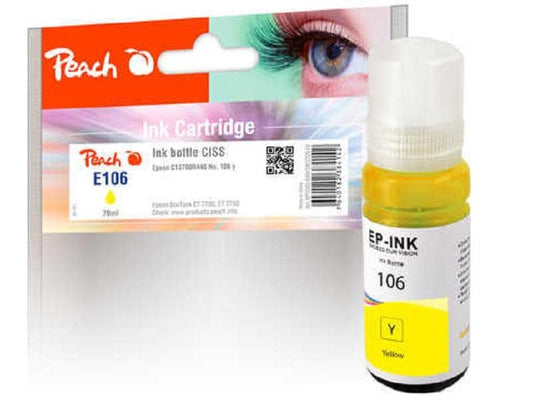 Peach Encre Epson 106 (C13T00R440) Yellow