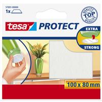 tesa Echelle de pied de chaise Protect 100 x 80 mm, 1 pièce, Blanc