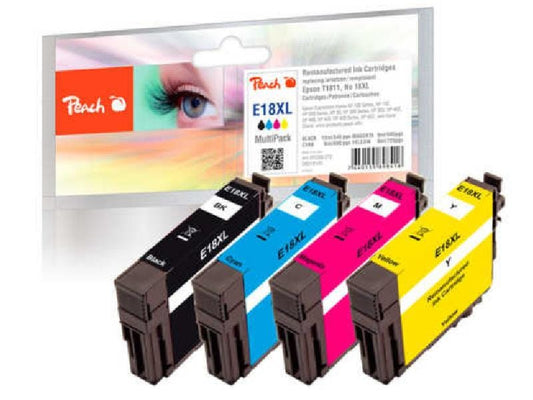 Peach Encre Epson T1816, No 18XL Multi BK, C, M, Y