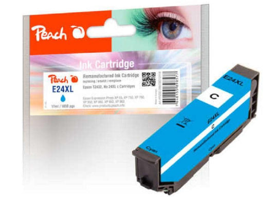 Peach Encre Epson T2432, No 24XL Cyan