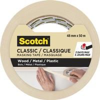 3M Ruban adhésif du peintre Scotch Classic 4850 48 mm x 50 m, Beige