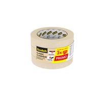 3M Ruban adhésif du peintre Scotch Classic 3 x 2450 24 mm x 50 m, Beige