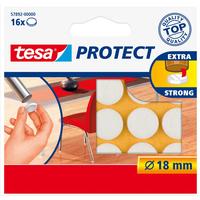 tesa Echelle de pied de chaise Protect Ø 18 mm 16 pièces, Blanc