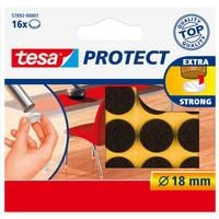 tesa Echelle de pied de chaise Protect Ø 18 mm 16 pièces, Brun