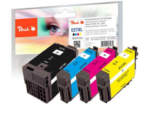 Peach Encre Epson T2715, No 27XL BK, C, M, Y
