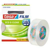 tesa Ruban adhésif Eco&Clear 19 mm x 33 m, Transparent