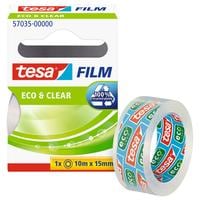 tesa Ruban adhésif Eco&Clear 15 mm x 10 m, Transparent