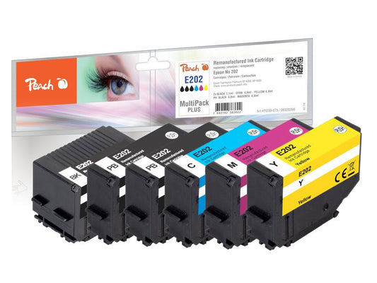 Peach Encre Epson No. 202 2x BK, 1x PHBK, C, M, Y
