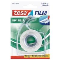 tesa Dérouleur manuel invisible 19 mm x 33 m, Transparent, 1 rouleau