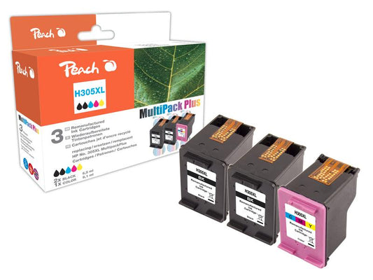 Peach Encre HP Nr. 305XL / 3YM62AE + 3YM63AE 2x Black, 1x Color