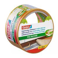 tesa Ruban adhésif double-face Pro Nature 50 mm x 5 m, Transp.