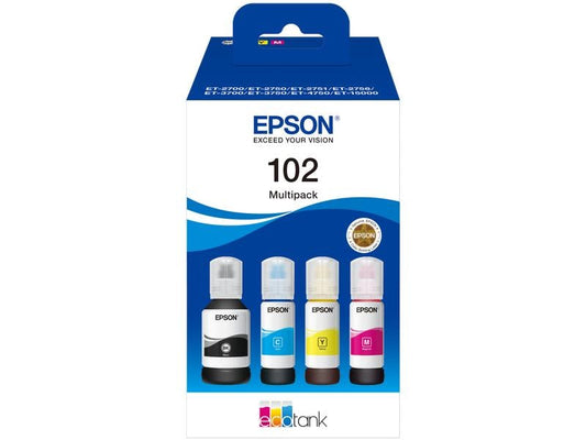 Epson Encre 102 / C13T03R640 BK, Y, C, M