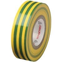 Cellpack AG Bande isolante 10 m x 15 mm, Jaune/Vert