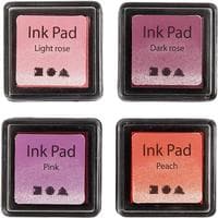 Creativ Company Tampon encreur Ink Pad Orange, rose, rouge