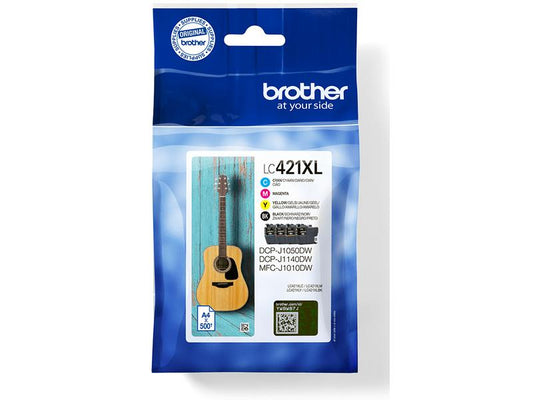 Brother Encre LC421XLVAL BK, C, M, Y