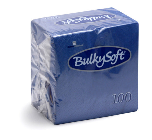 Bulkysoft serviettes - 3 Couches -  bleu
