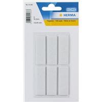 Herma Stickers Patins en feutre 15 x 45 mm, 6 pièces, blanc