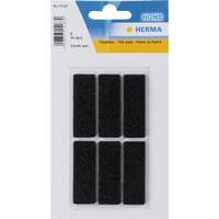 Herma Stickers Patins en feutre 15 x 45 mm, 6 pièces, noir