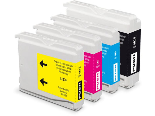 Generic Ink Encre Brother LC970 Multipack noir/Cyan/Magenta/Yellow
